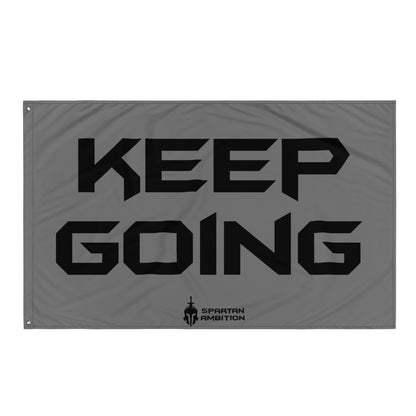 Keep Going Flag Grey