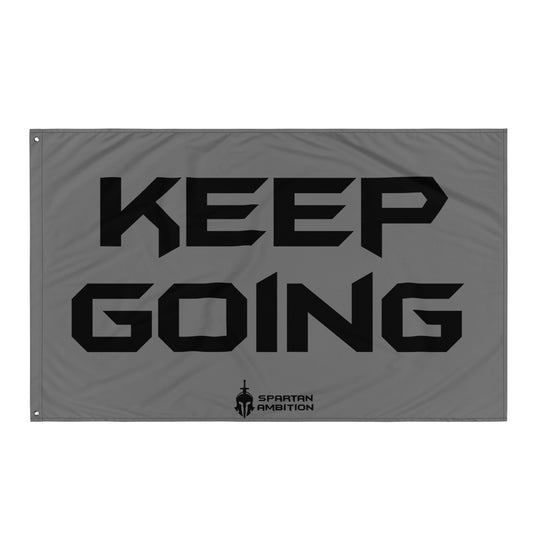 Keep Going Flag Grey