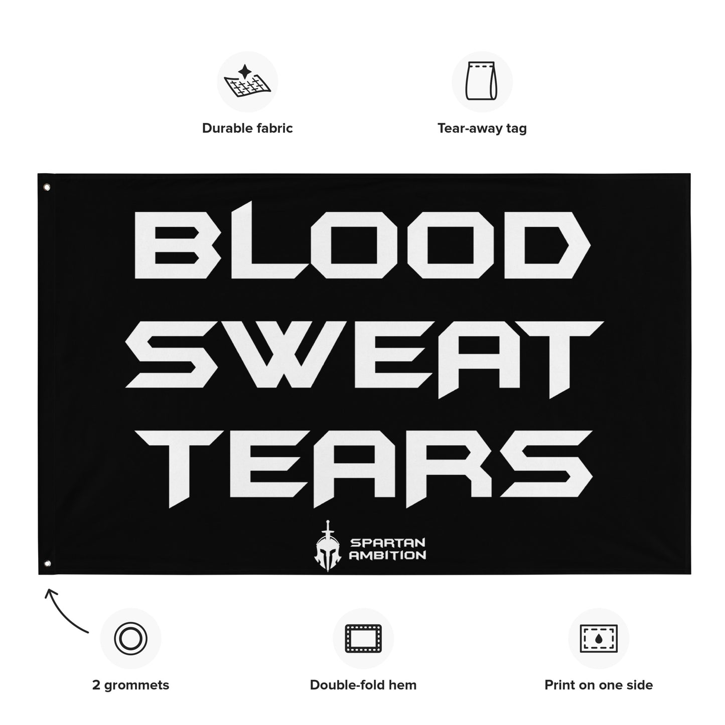 Blood Sweat Tears Flag