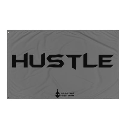 Hustle Flag Grey