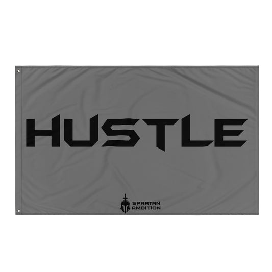 Hustle Flag Grey