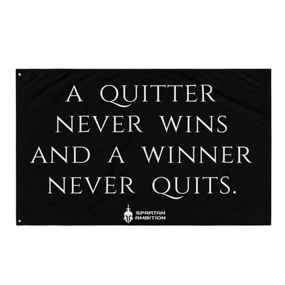 Winners Never Quit Flag