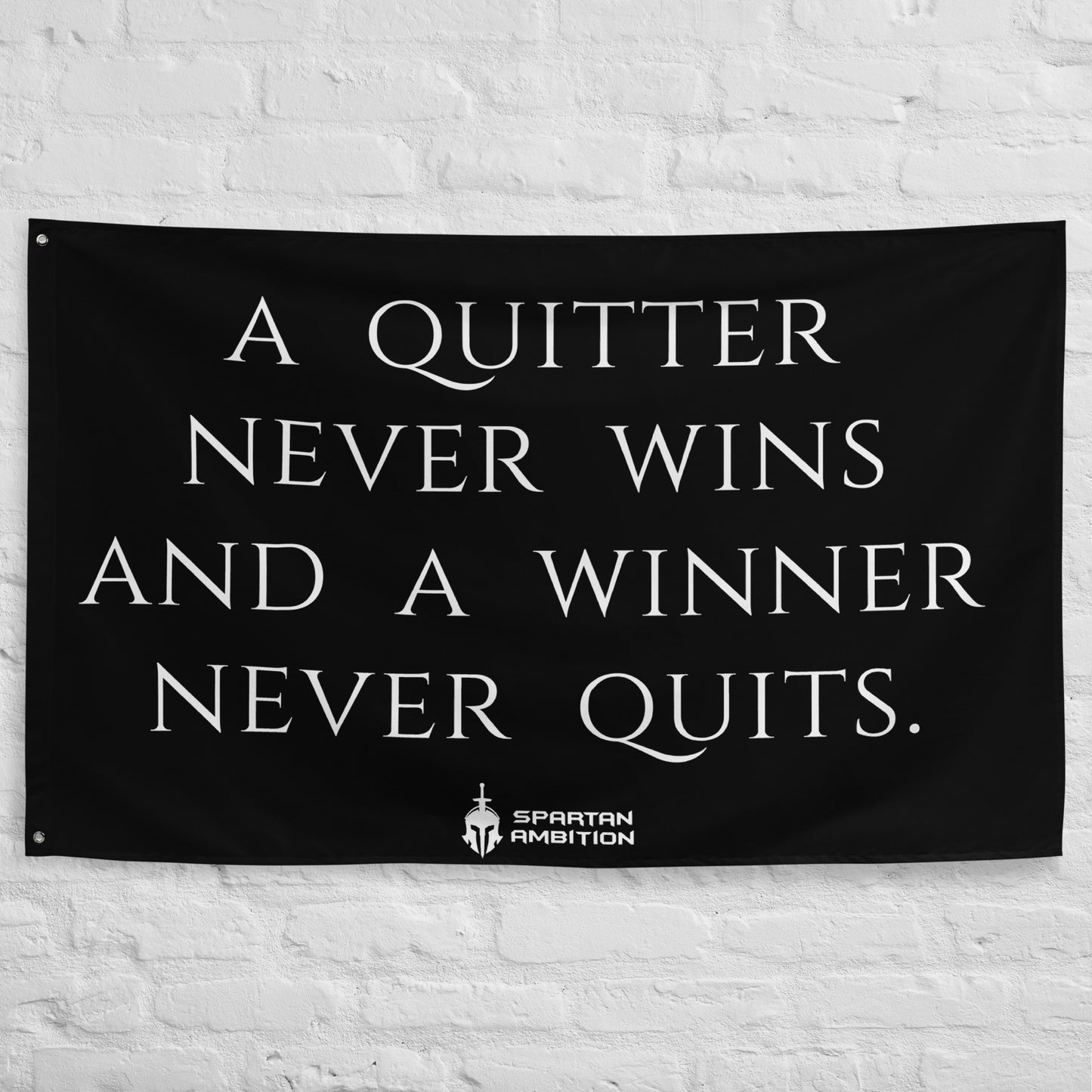 Winners Never Quit Flag