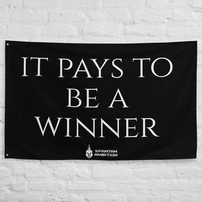 It Pays to be a Winner Flag