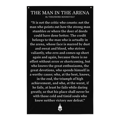 Man in the Arena Flag