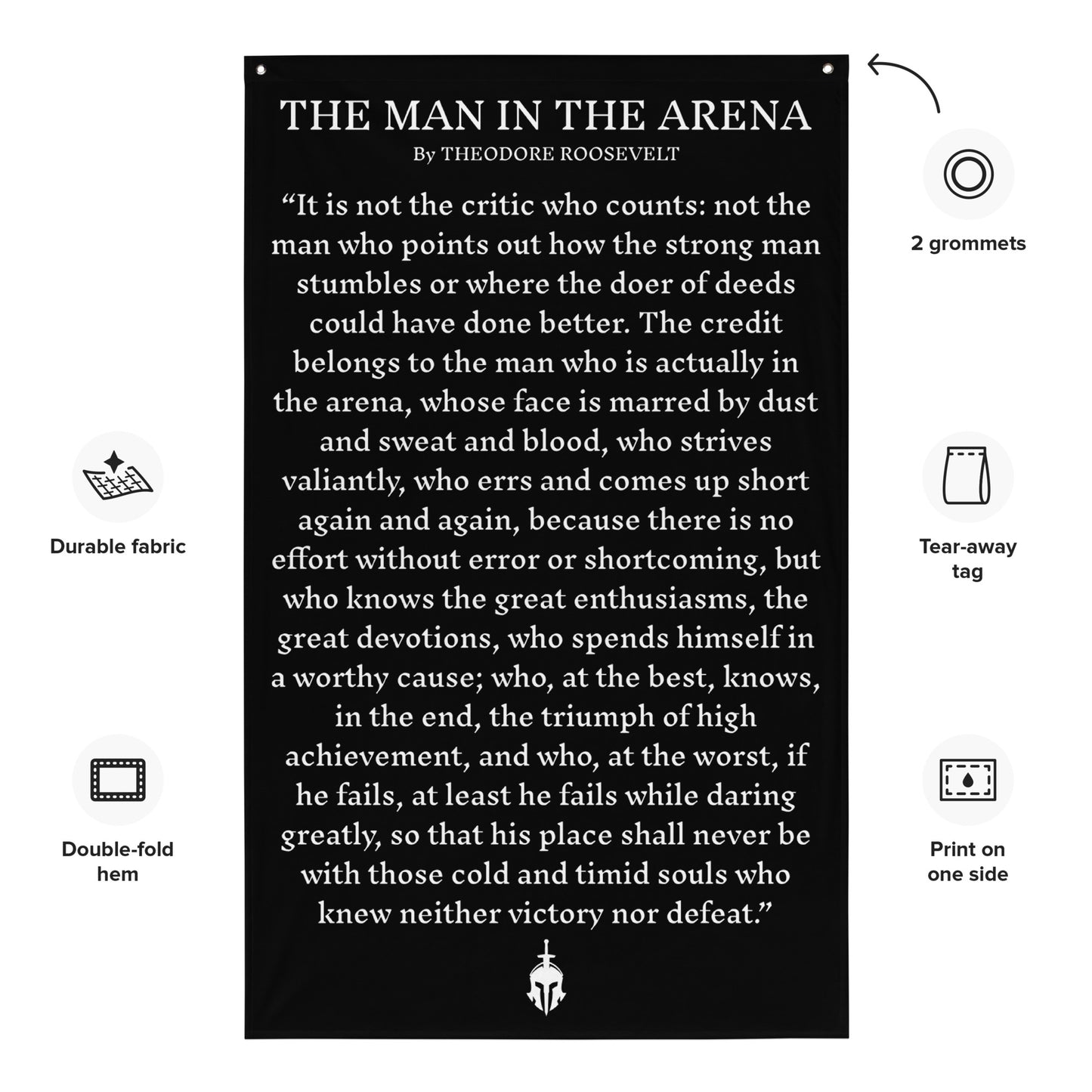 Man in the Arena Flag