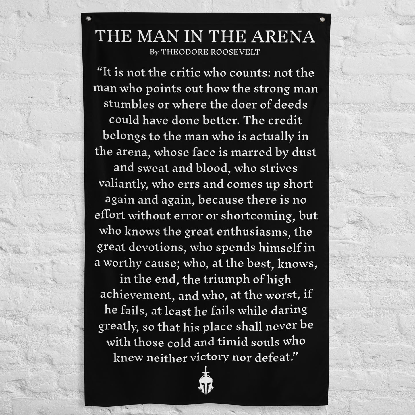 Man in the Arena Flag