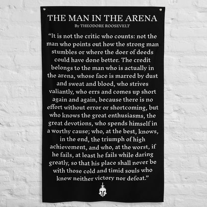 Man in the Arena Flag