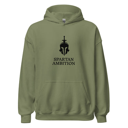 Spartan Hoodie Black Logo